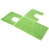 Sophie Maison Poppy Set Tappeti Bagno, 100% Microfibra Poliestere, Verde, 45 x 75+45 x 40