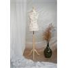 Generico AILANT Manichino donna sartoriale light wood stand (cream/brown flowers, 50/52 XXL)