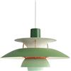 MOLOURK Lampada a sospensione tavolo da pranzo vintage, retrò industriale PH5 lampadario, paralume Ø40cm, regolabile in altezza, E27, per ristorante bar caffetteria soggiorno camera da letto (D,40CM)