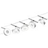 Paulmann 94475 - Kit di base a LED, 5 x 400 lm, 5 x 5 W, colore: bianco caldo, cromato opaco, plastica, cromato, sistema di illuminazione in metallo 3000 K