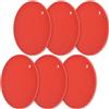 homEdge Sottopentola in silicone, confezione da 6 pezzi, multiuso, antiscivolo, resistente al calore, colore: rosso