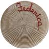 Generico Tovaglietta americana colazione con treccia al bordo regalo personalizzata con nome - regalo di Natale - tovagliette personalizzate - idea regalo (Semplice)