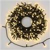 Lotti Catena Natale Multi Uso 500 MiniPearl LED 25 Mt + 4 Mt Cavo Pannello Solare