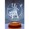 Sentidos Signore degli Anelli Luce notturna LED Regali Lampada con Nomi Inciso Personalizzato Regali di Compleanno Lampada da Scrivania (Il Signore degli Anelli - Sauron)
