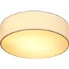 Monzana Lampadario da Soffitto 40W Rotondo 38cm Stoffa 2 Fiamme E27 Moderno Luce da Soggiorno Bianco