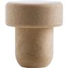 Firmadigaranzia srl Tappi A Fungo Liscio Sughero Beige Classici Sintetici - Tappi per Bottiglie liquori ed Amari - Diametro d. 19 - Testa / 29 x 19 mm