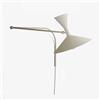 AoLa Applique Vintage Orientabile con Spina Lampada da Parete Regolabile con Braccio E14 Lampada da Comodino Illuminazione da Parete di Design Industriale per Corridoio,Bianca
