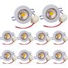 POCKETMAN Kit Faretto LED COB Incasso Soffitto 7W 700 lumen, Bianco Caldo