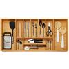 ORGA-BOX 3 Inserto portaposate BAMBOO per cassetto da 100 cm 473 x 897 mm | a 11 scomparti in legno per cucine Nobilia da agosto 2012