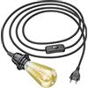 ledscom.de 3 m di cavo tessile LEKA nero, spina, interruttore + LED Vintage oro max. 814lm bianco extra-caldo 3 livelli