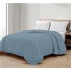 IlGruppone Copriletto Trapuntato Con Frill Matrimoniale Trapuntino Tinta Unita Due Piazze Con Balze Coperta Leggera Primavera Estate Trapunta Coperta Leggera Con Balza Applicata - Carta Zucchero - Matrimoniale