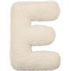 Generic Cuscino decorativo a forma di lettera E, 15*11*3.9, Morbido, Sintetico, Lavabile, Polipropilene (PP), Personalizzato, Decorazione, Indoor, Lettera, Cerniera, 1 unità
