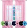 GAIFNAG Tende Termiche Oscuranti 120 x 200 cm Termiche Isolanti, Voile Trasparenti con Occhiell Tende Tende Soggiorno, Tende Bianche Soggiorno per Finestra Soggiorno Camera, Rosa