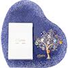 Sospiri Venezia Portafoto Vetro Murano Cornice a Cuore Decorazione Albero della Vita con Murrine Supporto da Scrivania o Tavolo Foto 13x18 cm Idea Regalo Made Italy (29x29 cm)