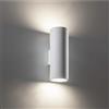 Eurekaled - Applique in Gesso Ceramico Cilindro - Attacco GU10 - Lampada da muro per spazi interni, camera, corridoio, soggiorno - Lampadina intercambiabile - Verniciabile - Design Moderno cod. E50