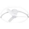 Mantra Iluminación Mantra Nepal Mini Plafoniera LED dimmerabile e ventola reversibile CC da 30 W, bianco, telecomando e controllo APP