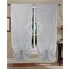 GBiancheria Coppia Tende a Pacchetto Regolabili a Vetro NAUSICA per Finestra 70x150cm e Portafinestra 70x240cm pronte da appendere (Grigio, 70x240)