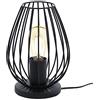 Mengjay Trade E27 Lampada da Tavolo Metallo, moderna lampada da letto, Cavo con interruttore,Lampade da comodino,Retrò industriale E27 Apparecchio di illuminazione,per lo studio, camera da soggiorno