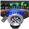 AMDHZ Faretti Esterno LED Colorati Incasso RGB con Telecomando calpestabile IP67 Impermeabile all'aperto Illuminazione del Paesaggio Giardino, Parco, Prato, Albero Illuminazione, 8 Potenza