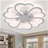 Fachae 72W,Plafonnier Led,Fiore Moderno,Lampadario Design Con Telecomando APP,3000K-6000K,Funzione Memoria,Dimmerabile,Luminaire Plafonnier Luce,Morbida 72W,Adatto Per Soggiorno Camera Da Letto