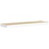 vidaXL Scaffale a Parete Rovere e Bianco 80x23,5x3,8 cm in MDF