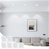 Aigostar Downlight Da Incasso a LED,18W Equivalente a 136W,6500K Cool White Light,Bianco,Faretti LED,LED Porthole,Ф190-200mm,Confezione Da 6