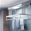 foxydry Pro, Stendibiancheria da parete riscaldante, stendino telecomandato con ventilazione calda 160x52x30 cm (150 WALL)