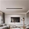 GZZBMY Lampada da Soffitto LED Lineare Semi Incasso Luce da Plafoniere Minimalista Iluminazioni da Plafoniera Moderna Lampadari Striscia Lunga per Soggiorno Camera da Letto (Luce Neutra 4000K,60CM)