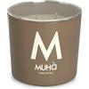 MUHA' Candela Profumata in Vetro Cuoio, Fragranza Vaniglia e Liquirizia, Profumatore per Ambienti, Formato da 270 Gr