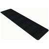 Comart - Tappeto Cucina Nancy - Antiscivolo - Lavabile in Lavatrice - Moderna Passatoia in Ciniglia - Runner per Corridoio e Cucina - Morbido e Resistente - Made in Italy - Nero - 50x170 cm