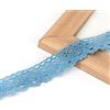 Wambere Nastro vintage in pizzo in cotone,nastro decorativo in pizzo,bordatura all'uncinetto,per cucito,artigianato,decorazione natalizia,matrimonio,decorazione,scrapbooking,confezione regalo,blu,2,5 cm x 5 m