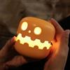 Tyenaza Pumpkin Night Light Battery Operated, Pumpkin Jack O Lantern Rechargeable, Cordless Dimmable Novelty Nursery Lamp with Timer, for Kid Halloween Decoration