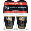 ETIAXIL - Deodorante antitraspirante - Uomo - Sudorazione moderata - Ascelle - Controllo 48 ore - Roll-on - 50 ml - Confezione da 2