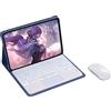 Bueuwe Custodia con Tastiera per Honor Pad X9 11,5 Pollici 2023, Retroilluminata A 7 Colori, Tastiera Bluetooth Rimovibile con Touchpad, Mouse Bluetooth,Viola