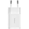 Baseus Caricatore Compact 2xUSB-A 10.5W Bianco