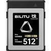 比利图 CFexpress B-Type - Scheda di memoria da 512 GB con velocità di lettura fino a 1900 MB/s e velocità di scrittura 1600 MB/s, compatibile con fotocamere, adatta per registrazione video 4K/8K/6K/12K