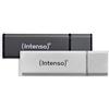 Intenso Alu Line - Chiavetta USB 2.0, 2 x 32 GB, colore: Argento & Antracite