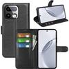 Fertuo Cover per Realme 16 Pro Plus 5G, Custodia Portafoglio Cover a Libro in Pelle Flip Case Sottile con Silicone Bumper, Fibbia Magnetica, Porta Carte e Kickstand, Nero