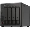 QNAP TS-453E 8G, 4 Bay NAS (Intel® Celeron® J6412 4-Core/4-Thread, Turbo fino a 2,6 GHz, Dual 2,5GbE) 24TB Bundle con HDD WD RED Plus da 4 x 6TB
