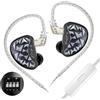 KZA COUSTICS AS24 PRO 24 Auricolari ad armatura bilanciata IEM in-ear monitor cuffie da studio con versione standard e tuning suono HiFi per musicisti audiofili (sintonizzazione con microfono)