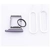 Generic Vassoio per scheda SIM per iPhone 14 Pro / 14 Pro Max Slot Holder di ricambio, (versione doppia scheda) con anello di tenuta in gomma impermeabile + vassoio SIM Pin aperto di espulsione viola