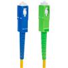 Maclean Cavo patchcord in fibra ottica, SC/APC-SC/UPC SM 9/125 LSZH, monomodale, simplex, G657A2, MCTV (5m)
