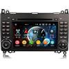 erisin Android 16 Autoradio GPS Navigatore per Mercedes Classe A/B W169 W245 Sprinter Viano Supporto Carplay Android Auto GPS DSP Bluetooth 5.0 WiFi Dab+ Canbus Lettore CD/DVD 4GB RAM 64GB ROM