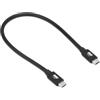 OWC Cavo Thunderbolt 5 - USB-C 80Gb/s, Video 8K, Ricarica 240W, Compatibile Thunderbolt 4/3, USB4, Mac, PC, iPad, Chromebook, Certificato E-Mark, Lunghezza 0,3 Metri