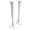 Kanto ST34 34" Universal Floor Speaker Stands for Bookshelf Speakers up to 30 lbs | Improved Sound | Hidden Cable Management | Timeless Design w/White MDF Base | Pair