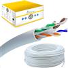 EXTRALINK Cavo Ethernet Interno 100M Cat6 U/UTP LAN AWG24 - 100% Rame Puro, Compatibile PoE, Fino a 1 Gbps, Guaina in PVC Flessibile, Facile da Installare per Reti Domestiche e Professionali