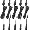 Hyuduo Cavo di Prolunga IP67 5 Pezzi 1m Connettore 2 Pin Maschio Femmina PVC Ignifugo per LED Esterni Plug and Play