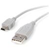 StarTech.com USB2HABM1 Cavo Mini USB 2.0 da A a Mini B, M/M, 0.3 m, Grigio