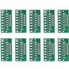 Lazmin112 10Pcs 1.27MM 2.0MM 2.54MM Placca per Scheda 8PIN per Moduli Wireless