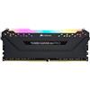 CORSAIR VENGEANCE RGB PRO CORSAIR DDR48GB (1x8GB) DDR4 Fino a 3200MHz (PC4-25600) CL16 Memoria per Computer - Nero